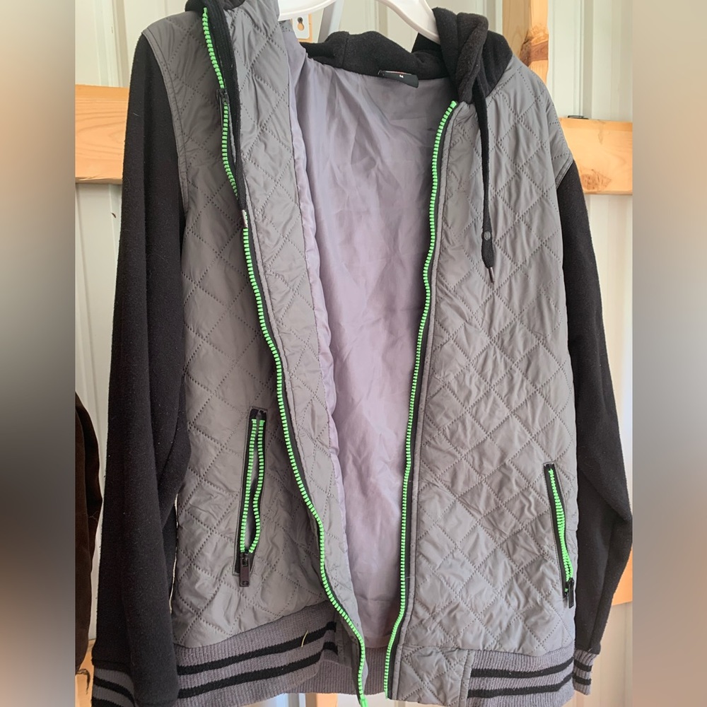 Men’s No Fear zippered thermal jacket with hood